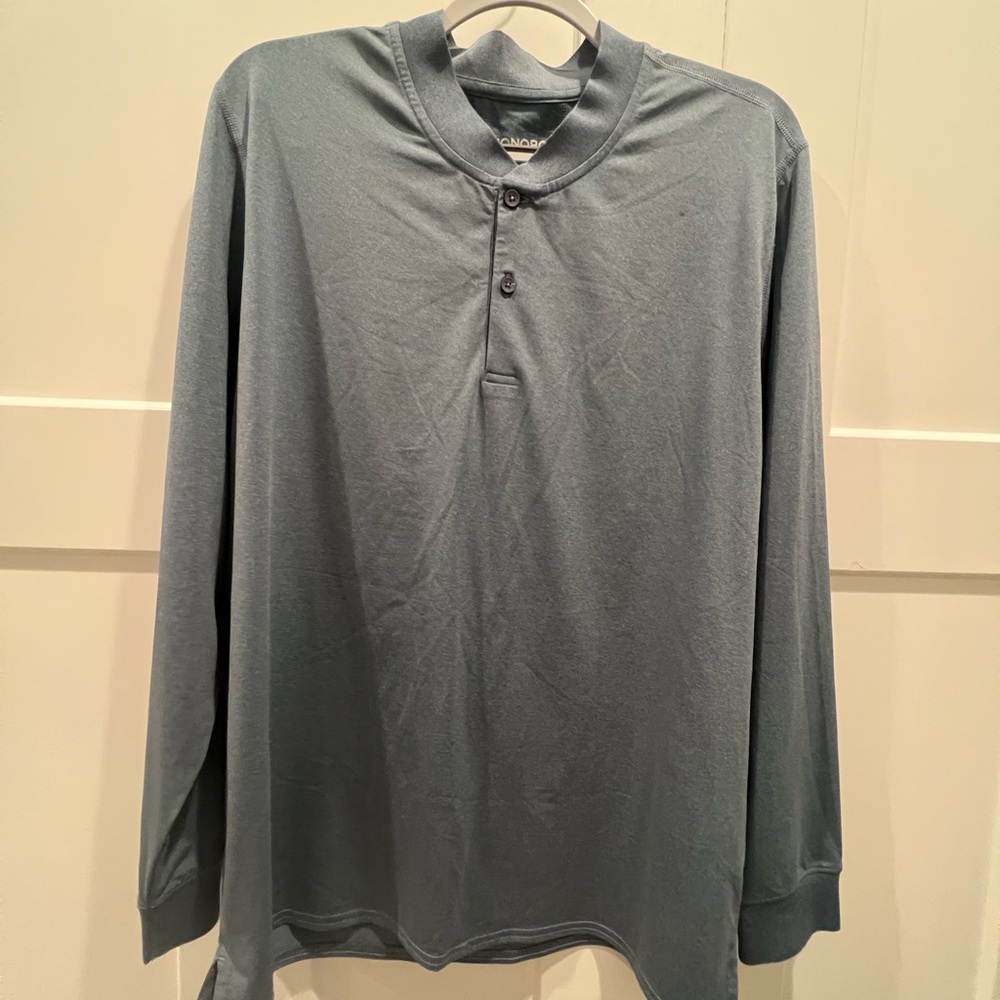 Bonobos golf long sleeve henley. Performance fit!